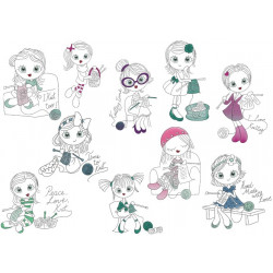 Stickserie - Knitting Girls 